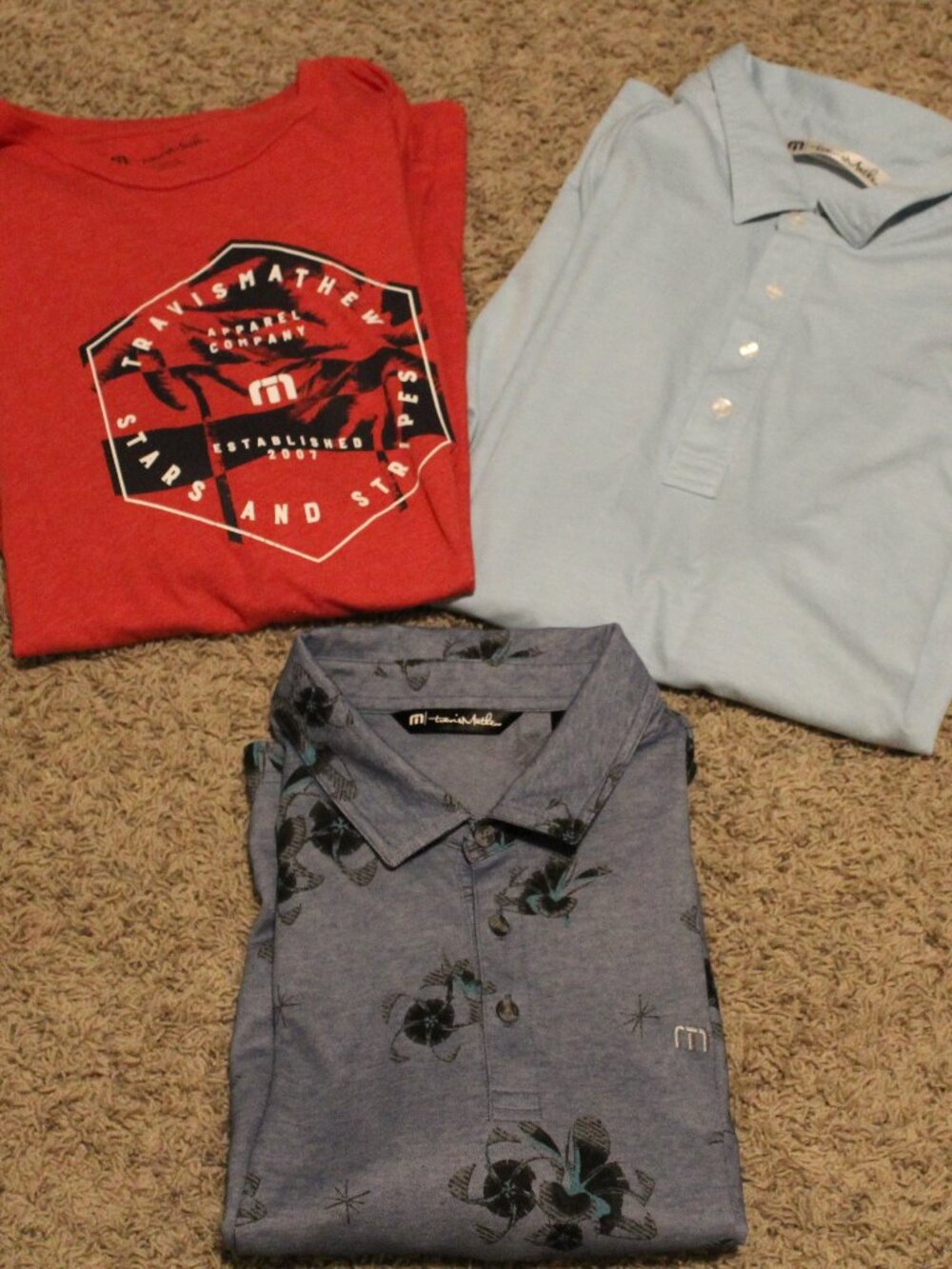 3 - Travis Mathew Shirts Size XL